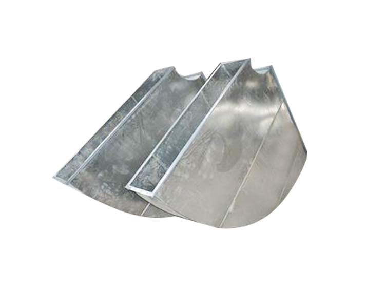 Stainless steel welded rectangular duct elbow